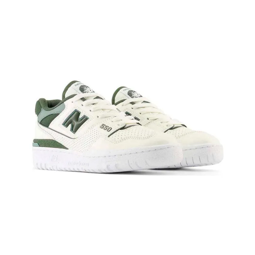 NEW BALANCE SNEAKERS BBW550DI BIANCO SPORCO- VERDE