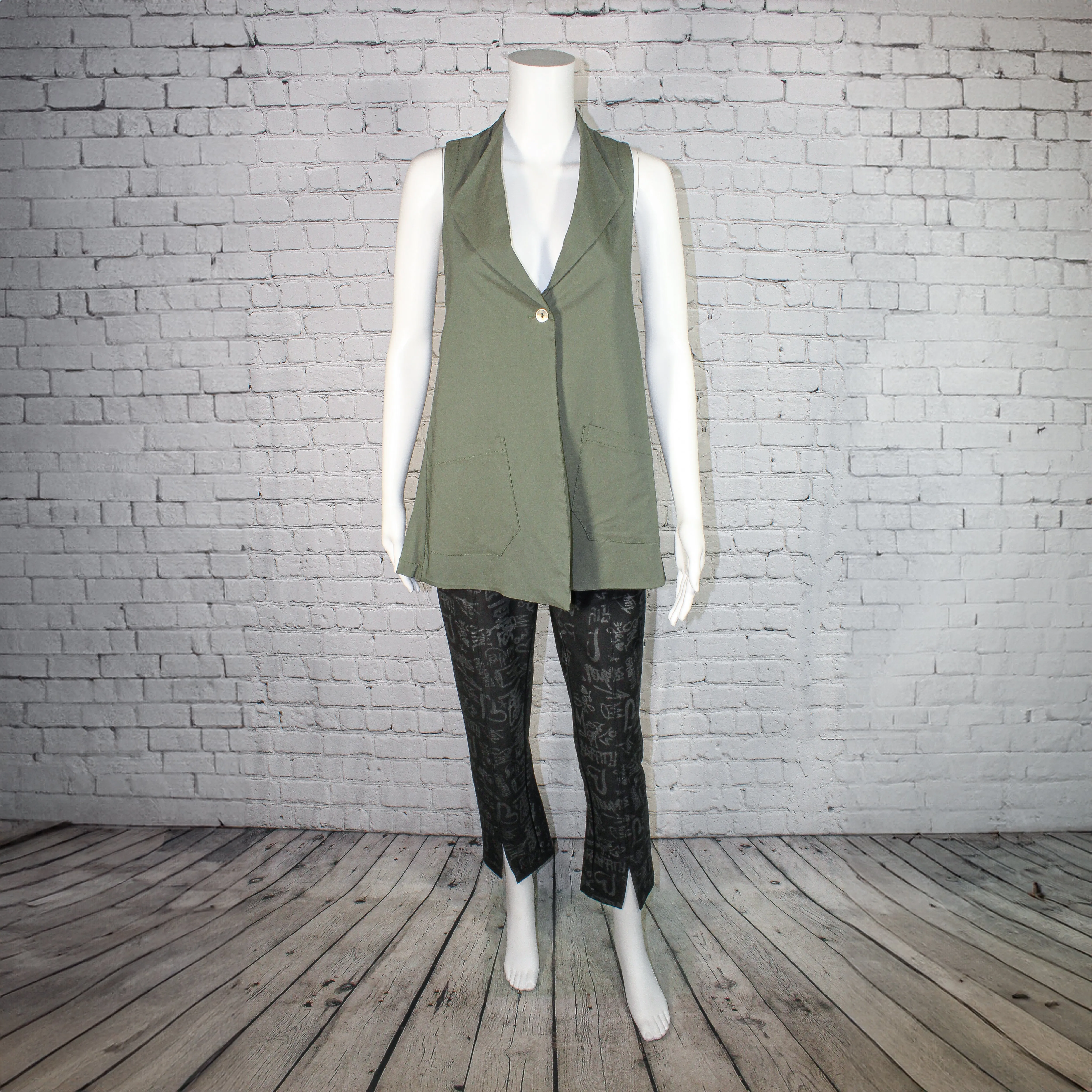 NEW! Corbin Vest in Olive by Porto