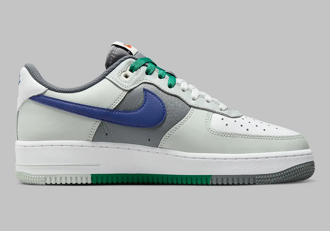 Nike Air Force 1 Low '07 LV8 Split Light Silver Deep Royal Blue