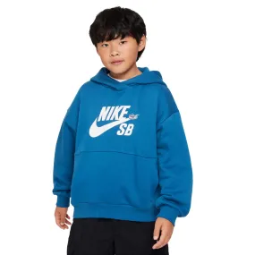 Nike SB Big Kid's Icon Fleece Industrial Blue/White