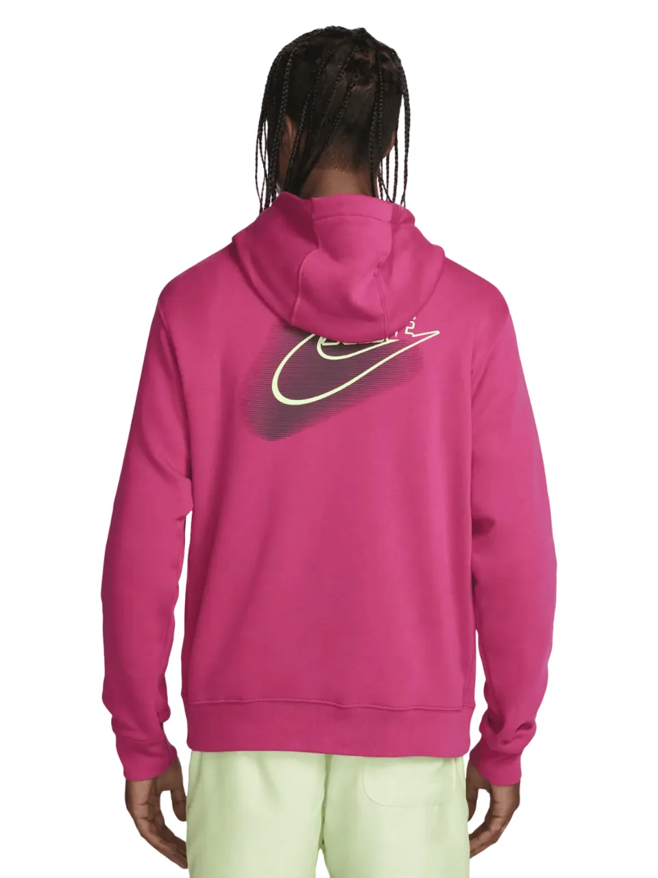 Nike Standard Issue men's hoodie FD0414-621 fuchsia