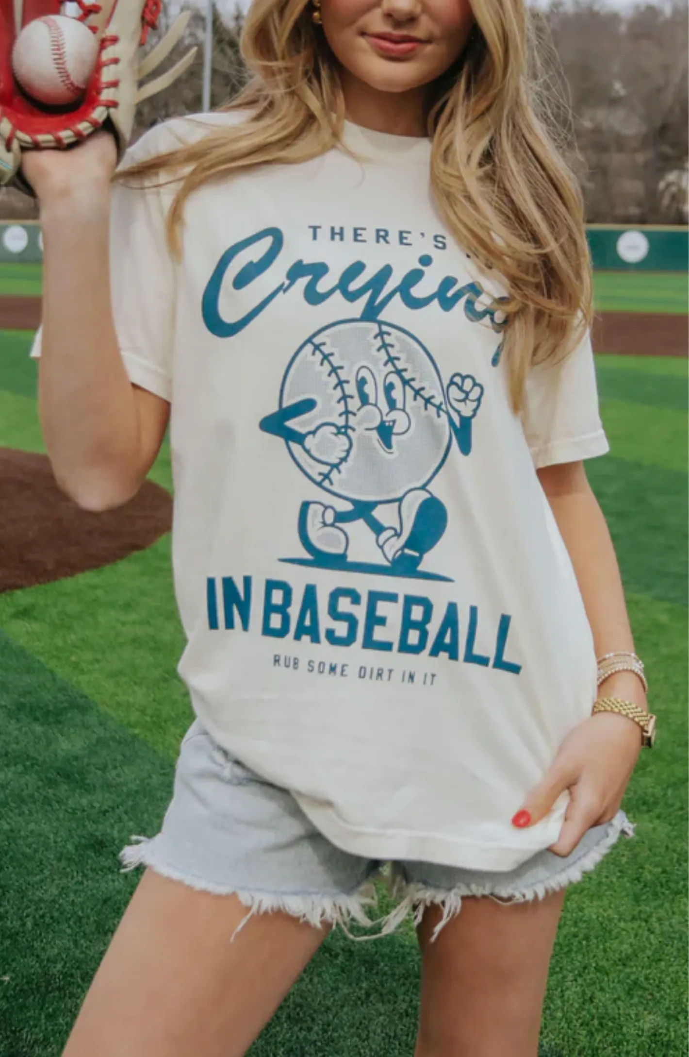 No Crying in Baseball Graphic Tee