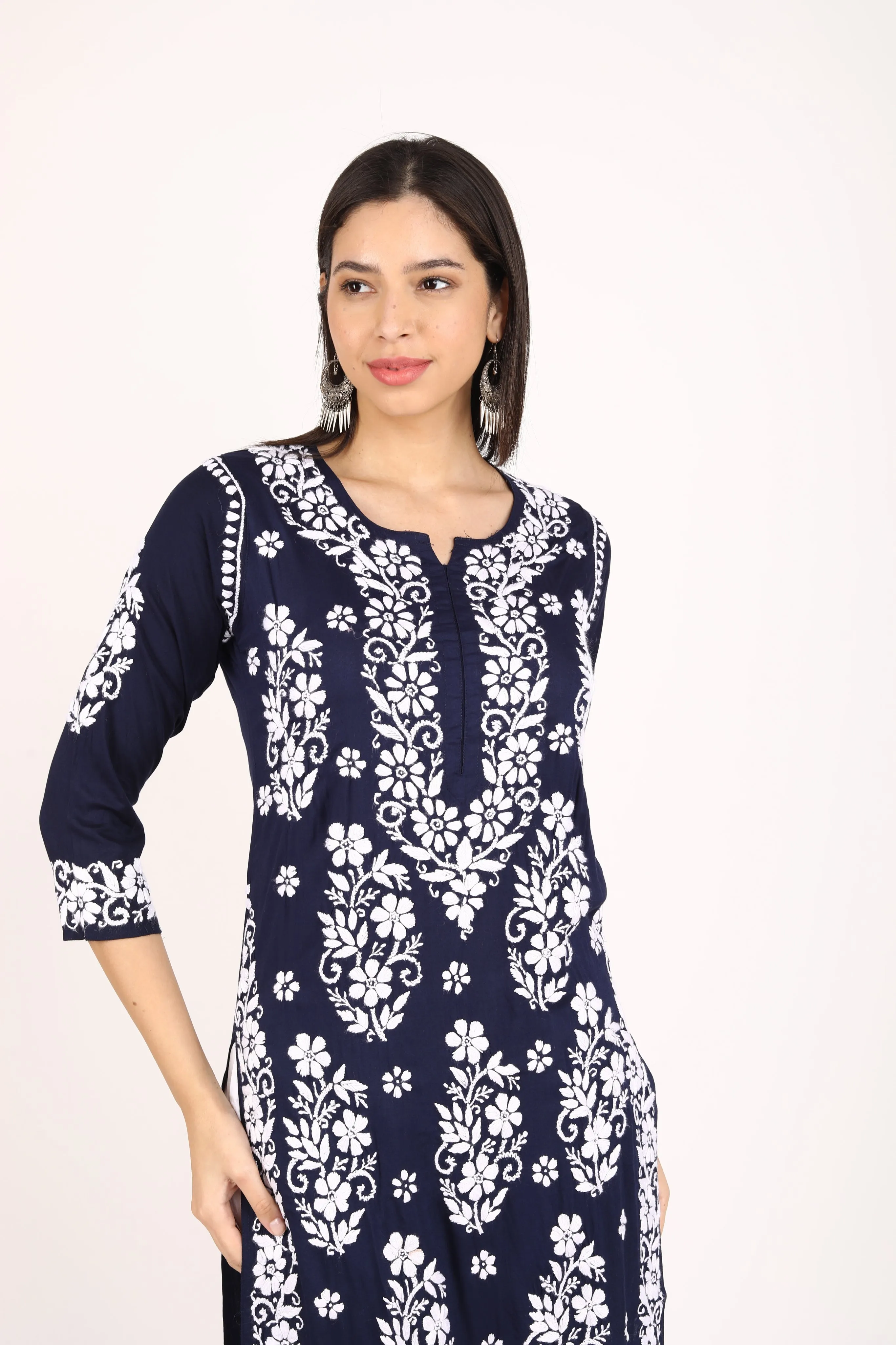 Noorie Premium Straight Chikankari Kurti