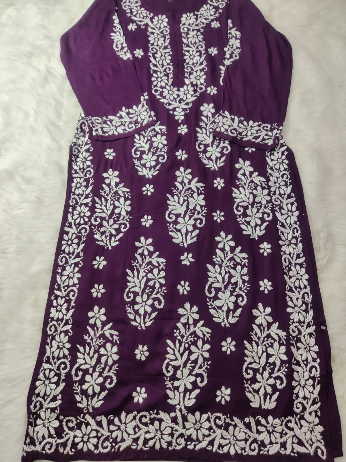 Noorie Premium Straight Chikankari Kurti