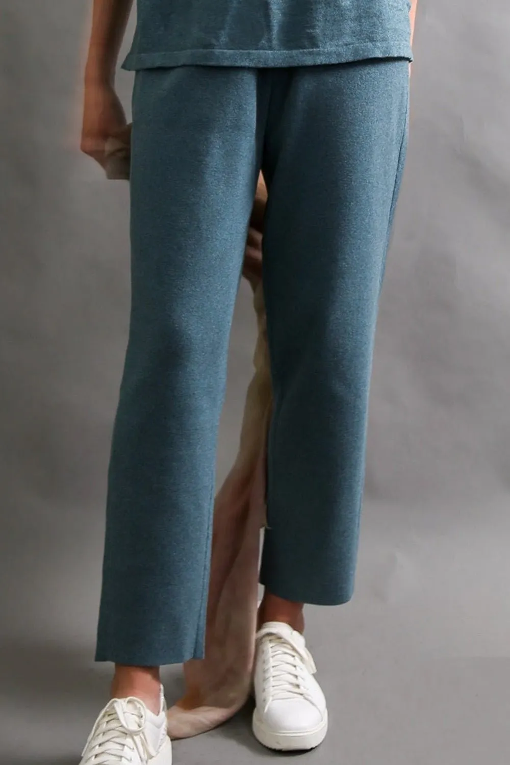 PAIGE PANT IN DOUBLE KNIT HEATHERED PIMA COTTON LIMITED EDITION COLORS