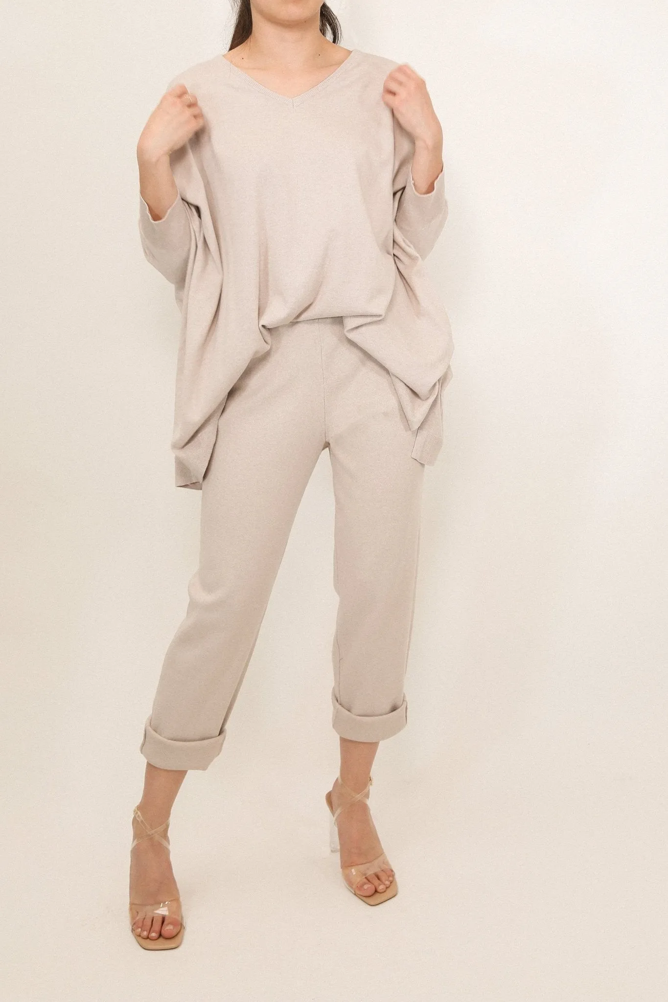 PAIGE PANT IN DOUBLE KNIT HEATHERED PIMA COTTON LIMITED EDITION COLORS