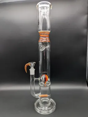 Pulsar 16-Inch Candy Swirl Tube Design Glass Water Pipe with 14mm Bowl