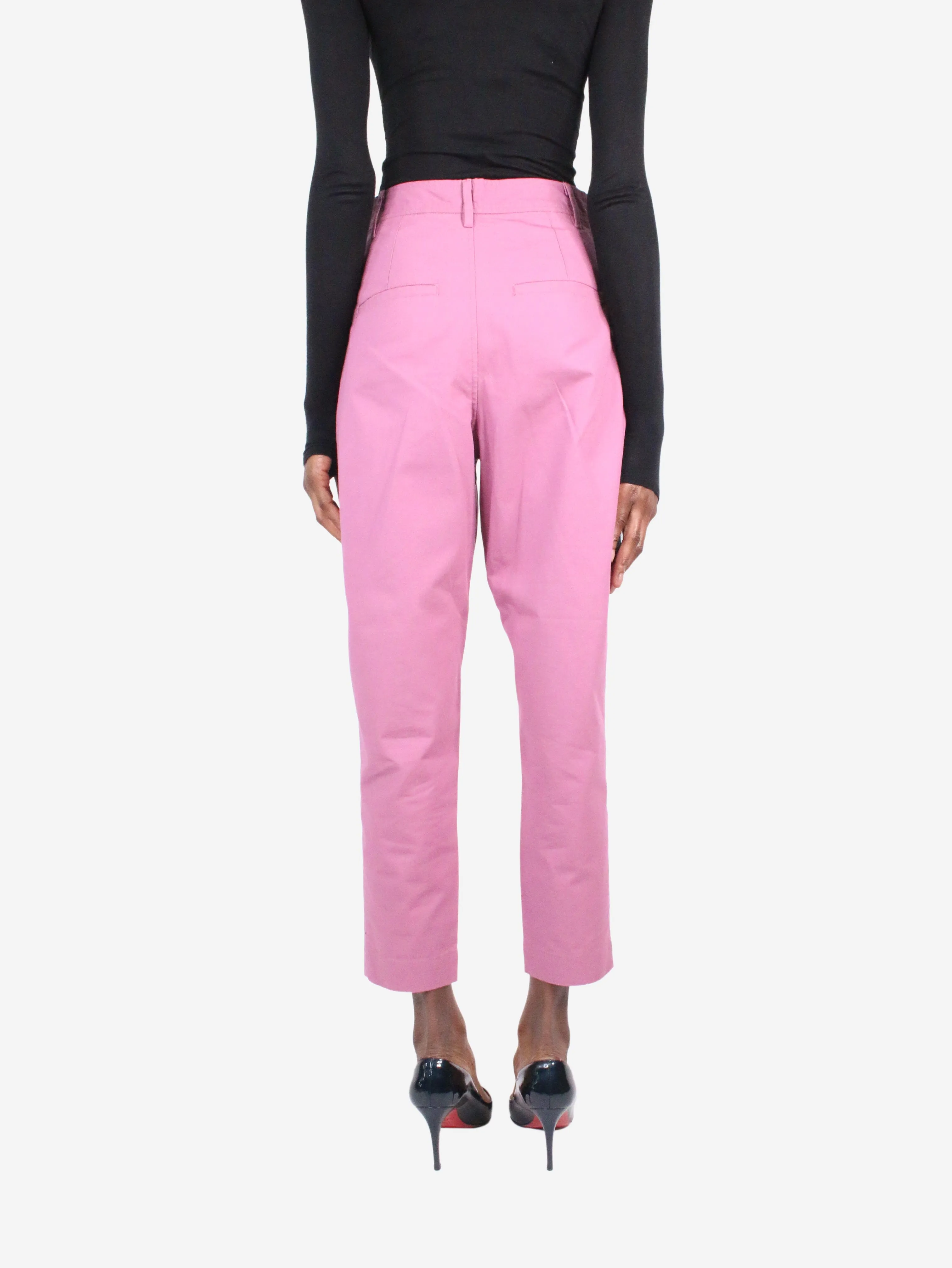 Purple tailored trousers - size FR 34