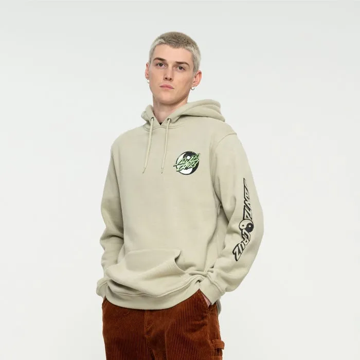 Santa Cruz Hoodie with kangaroo pockets Yin Yang Dot Hood nickel 