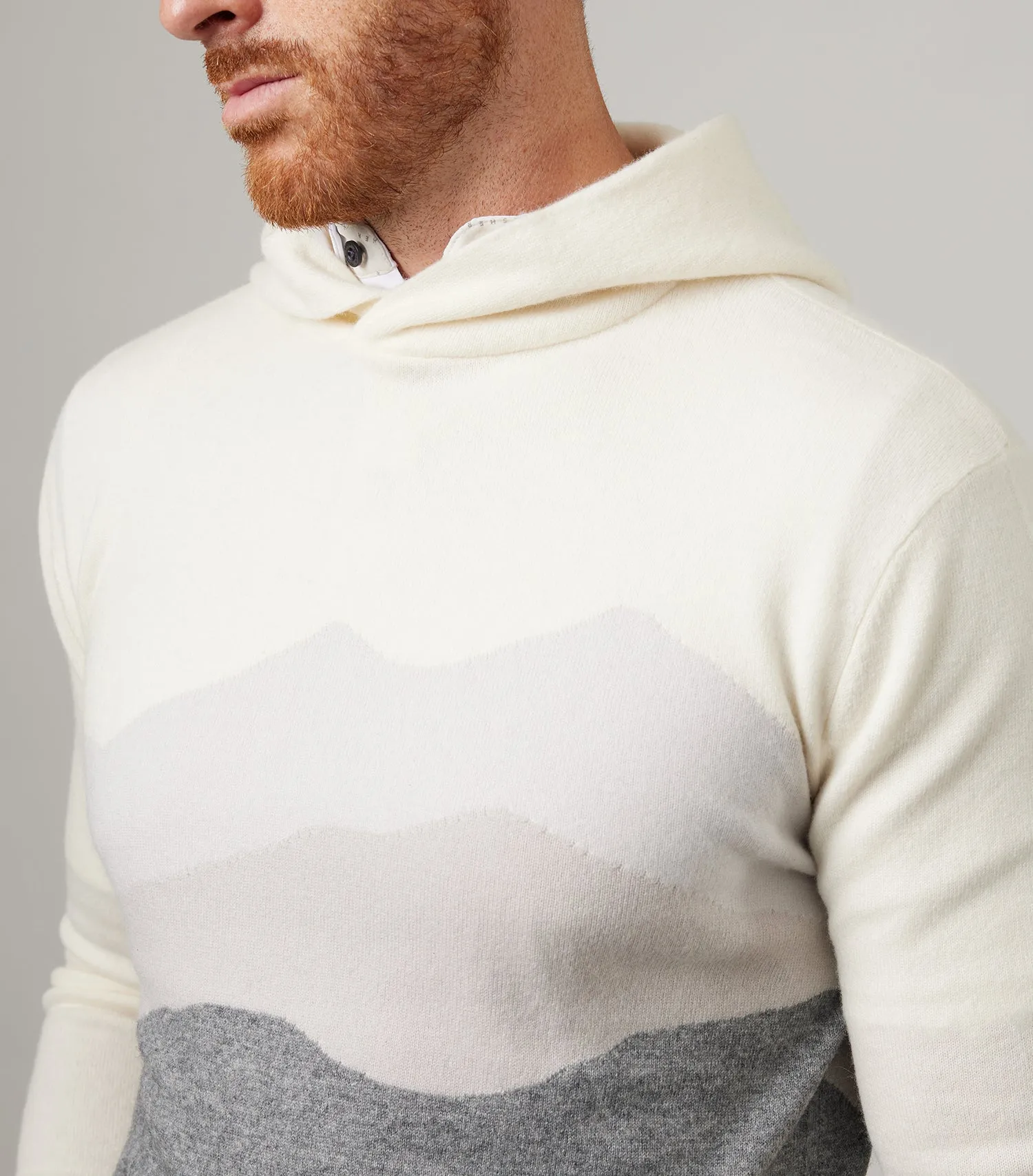 Sero Cashmere Hoodie - Mountainscape