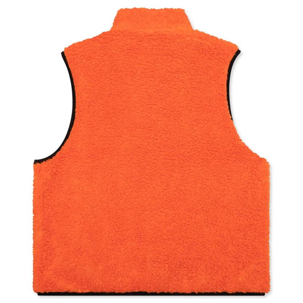 Sherpa Reversible Vest - Tangerine