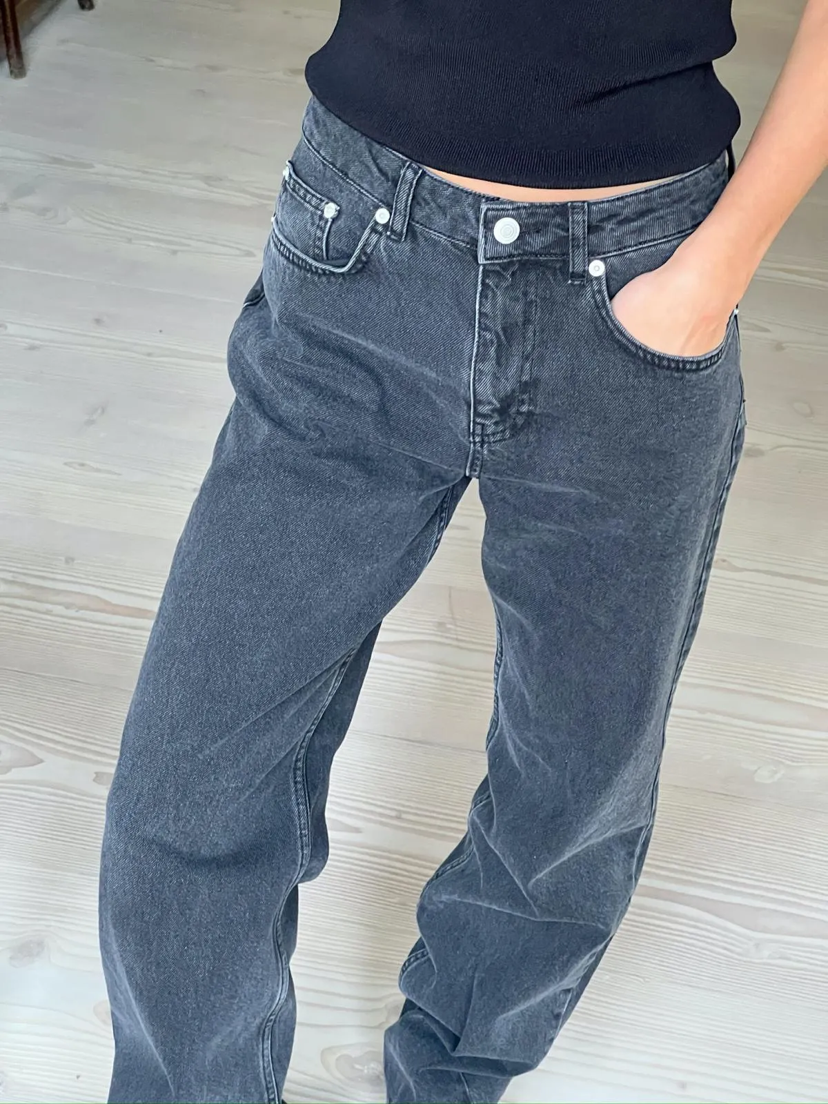 Simona-D jeans dark grey