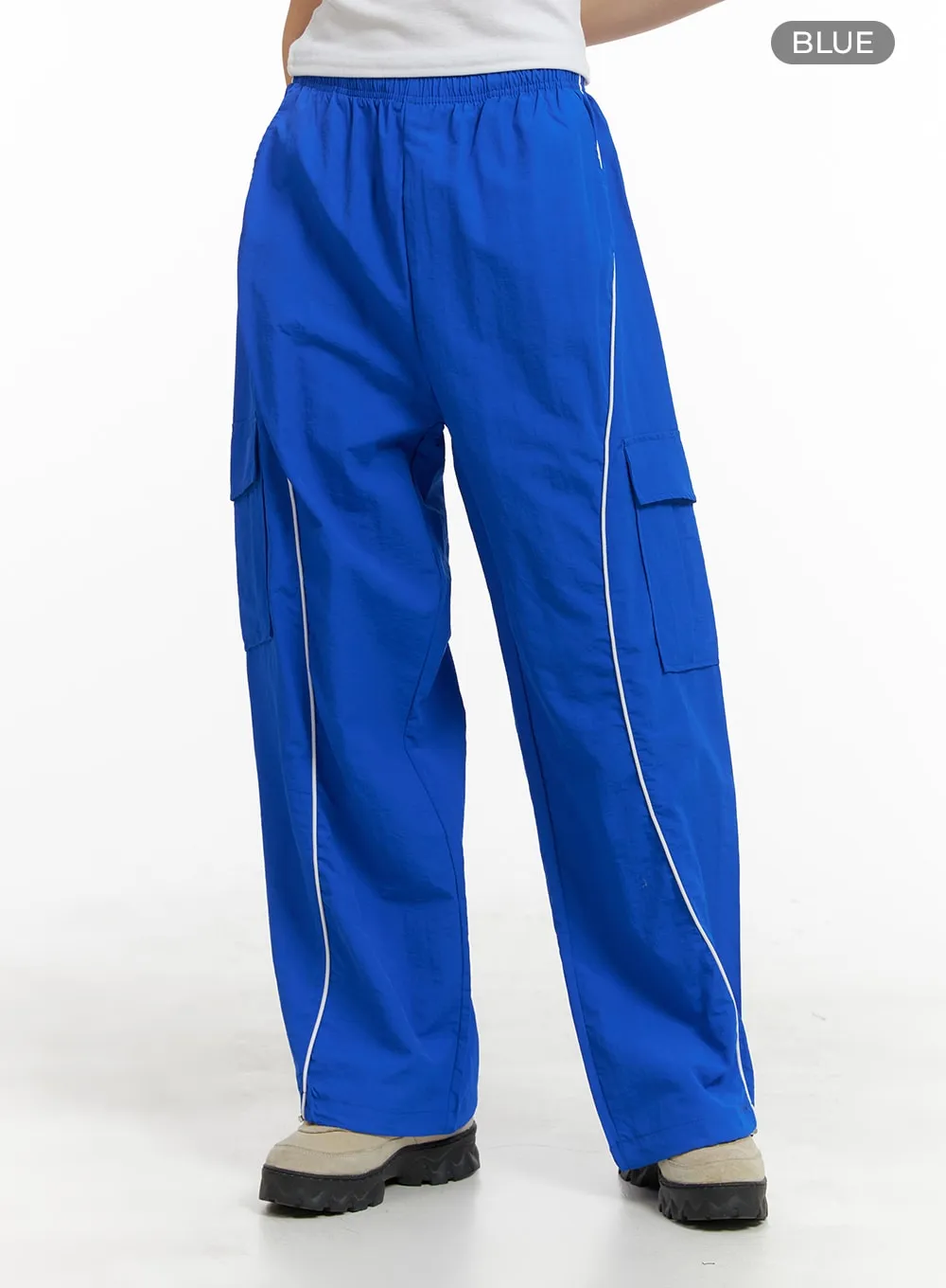 Sporty Wide Contrasting Trousers OM426