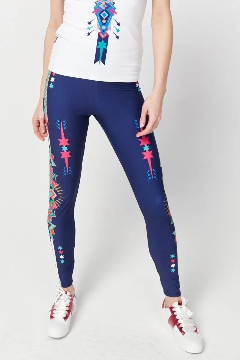 Summer Star Leggings Navy blue