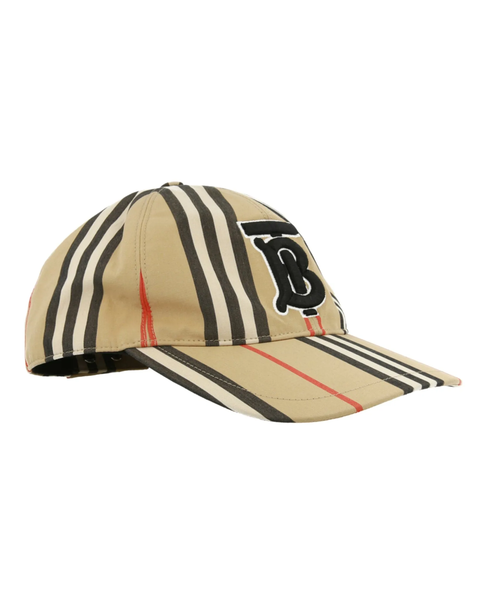 'TB' Monogram Vintage Check Baseball Cap