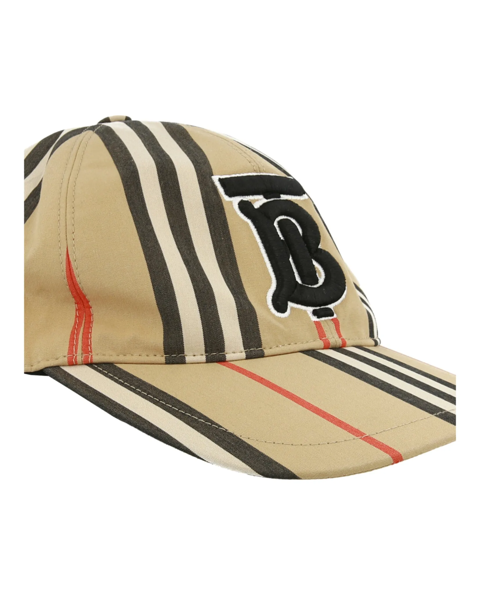 'TB' Monogram Vintage Check Baseball Cap