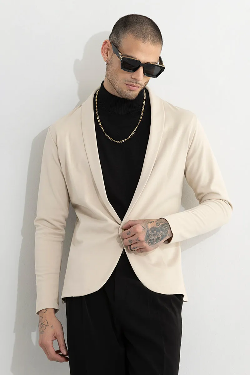 Lightweight Beige Blazer - Stylish & Comfortable for Any Occasion