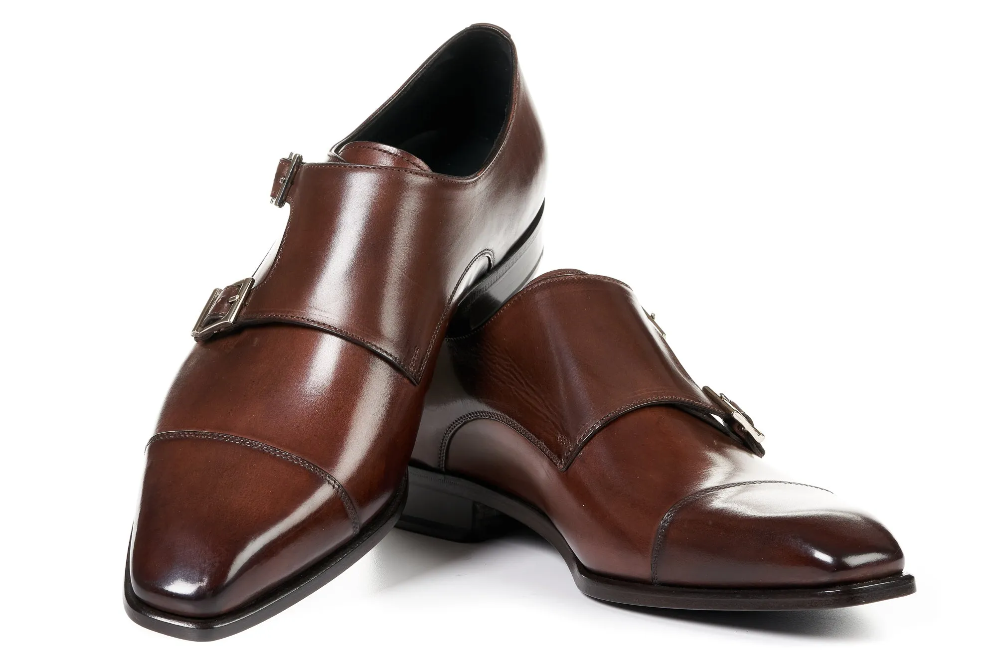 The Burton Double Monk Strap - Marrone