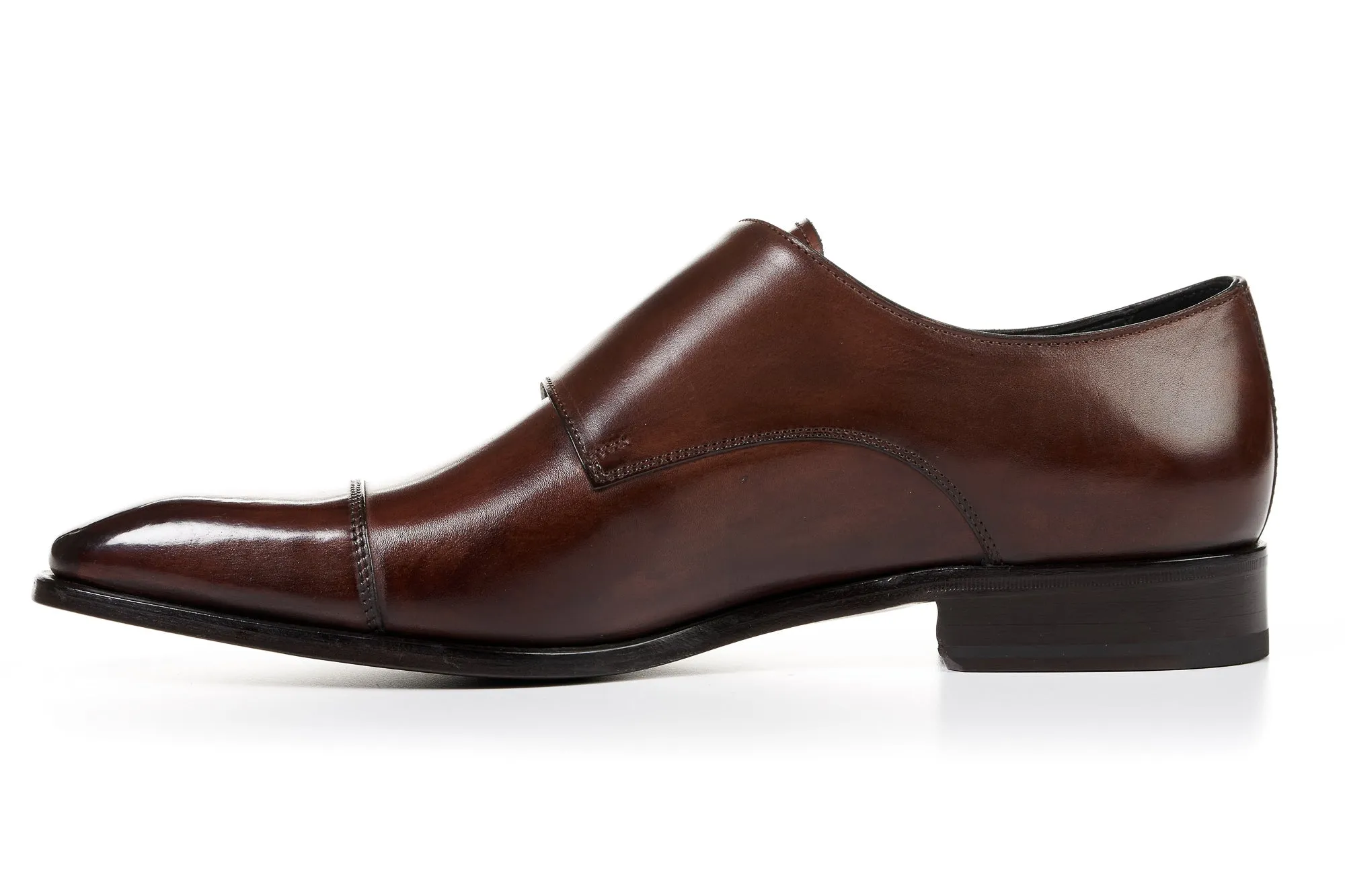 The Burton Double Monk Strap - Marrone