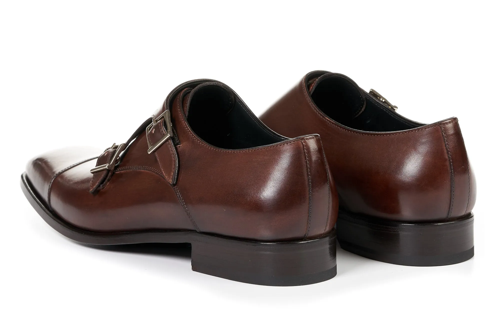 The Burton Double Monk Strap - Marrone