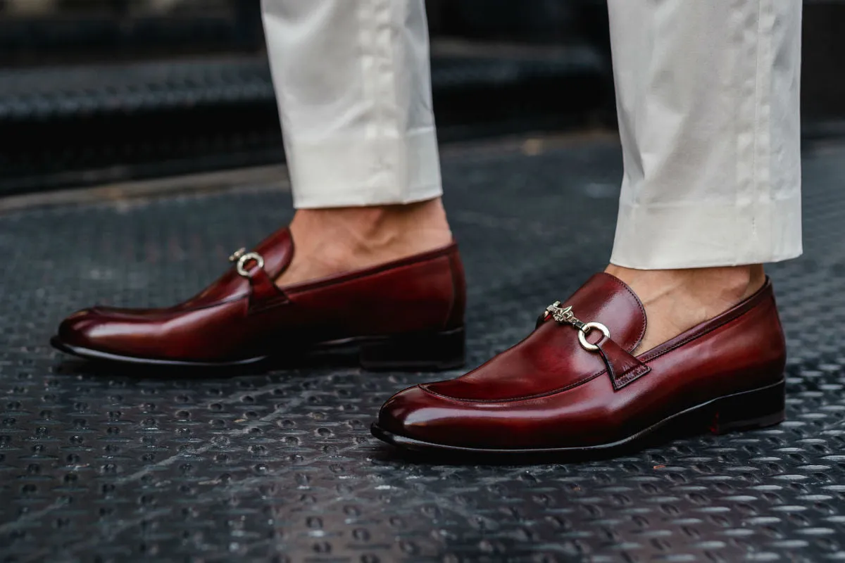 The Caine Bit Loafer - Oxblood