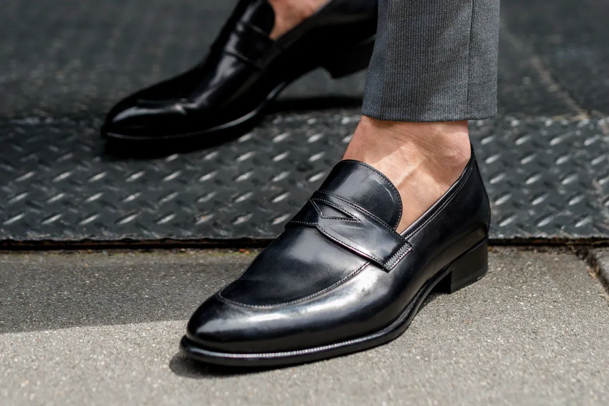 The Stewart Penny Loafer - Nero