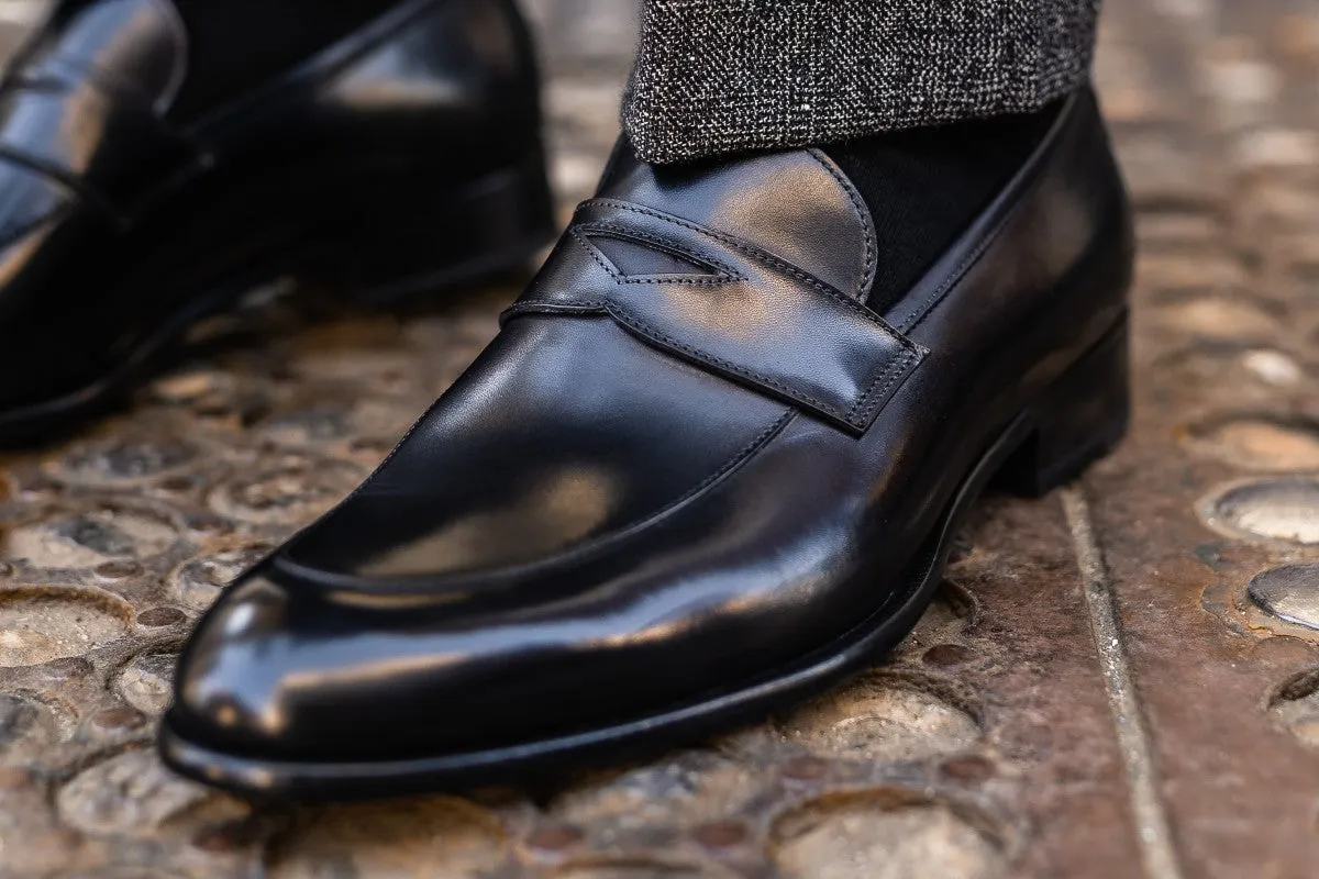 The Stewart Penny Loafer - Nero