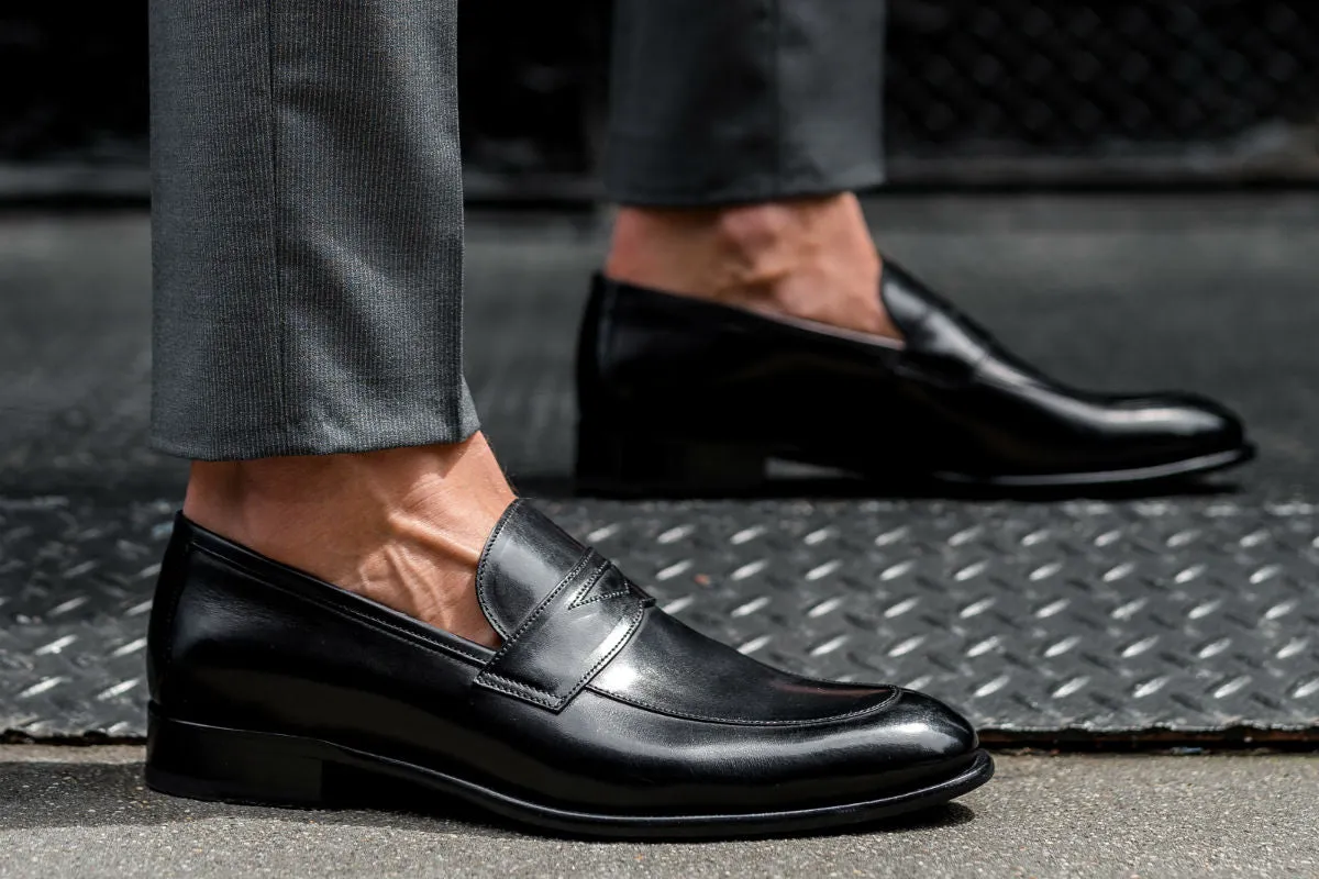 The Stewart Penny Loafer - Nero