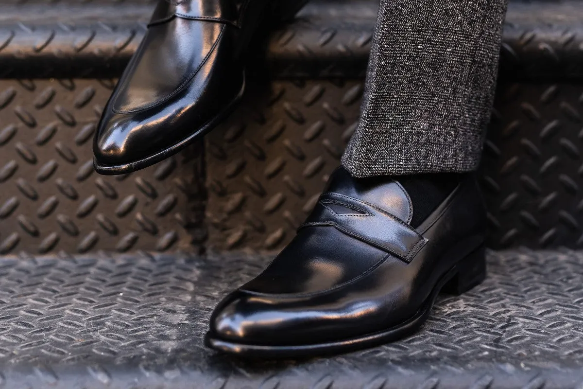 The Stewart Penny Loafer - Nero