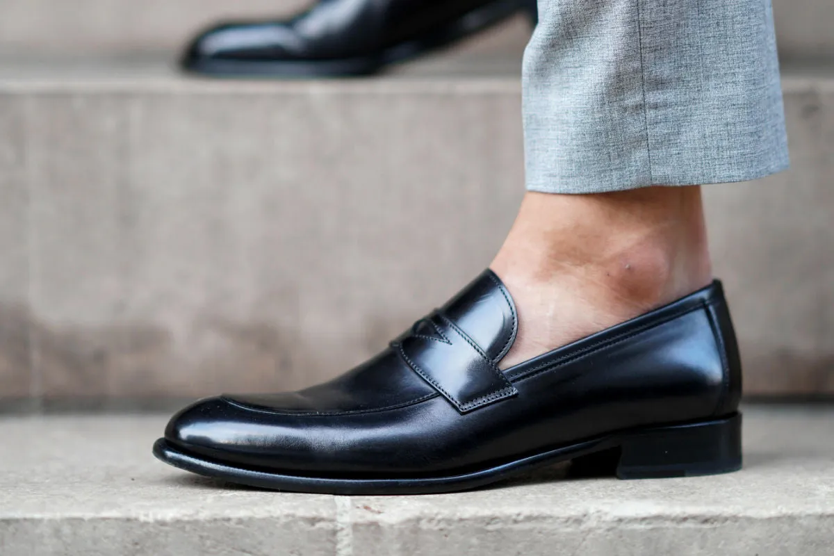 The Stewart Penny Loafer - Nero