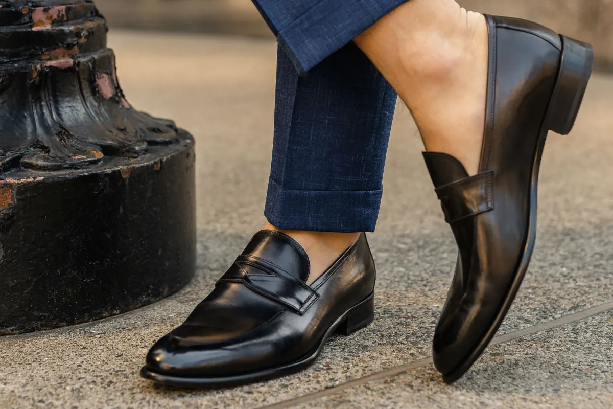 The Stewart Penny Loafer - Nero