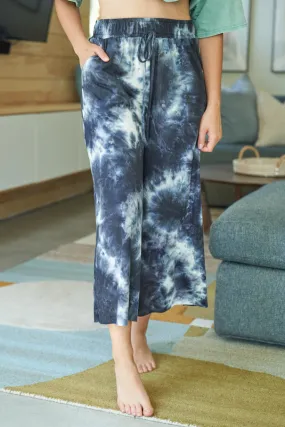 Tie-Dye Knit Palazzo Pant