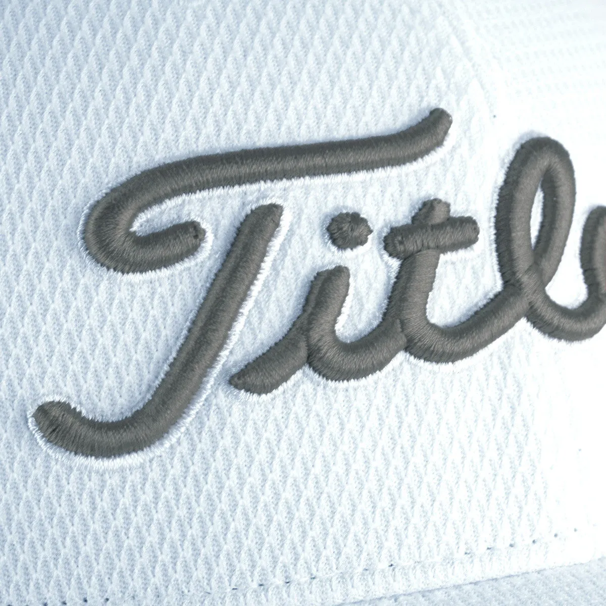 Titleist Golf Tour Elite Fitted Hat - White/Charcoal