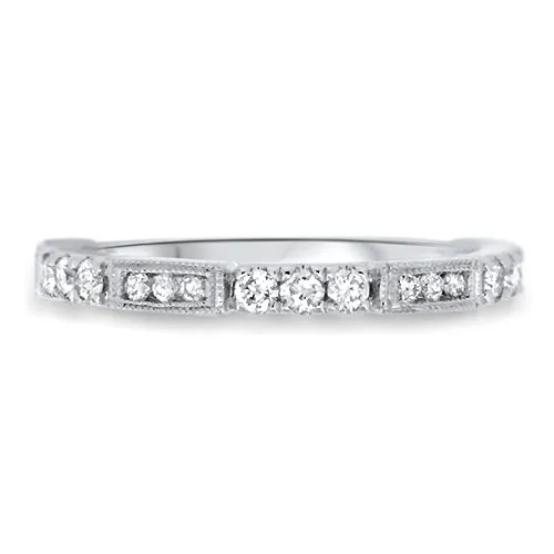 Unique Straight Diamond Band