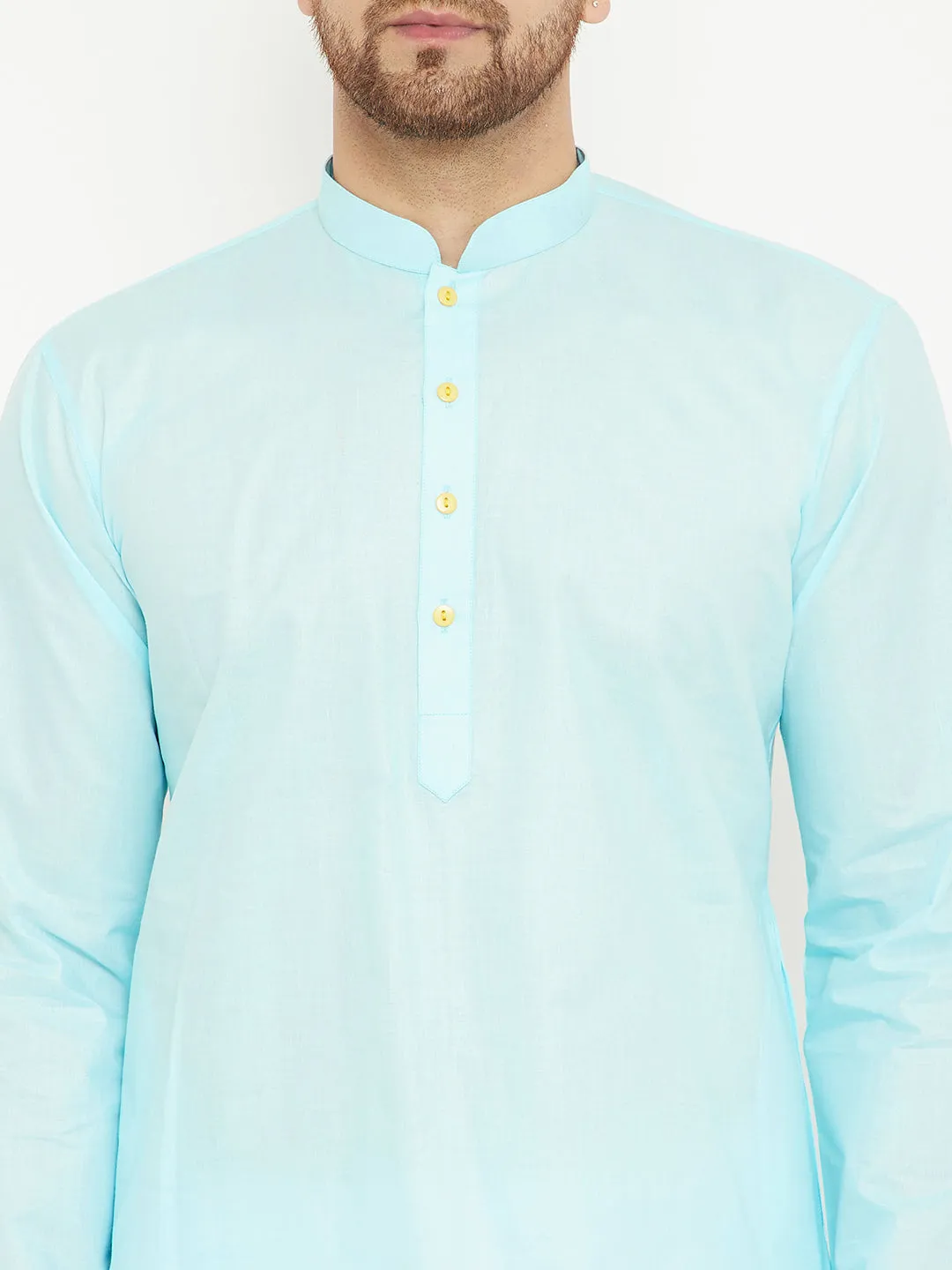 Vastramay Aqua Cotton Baap Beta Kurta