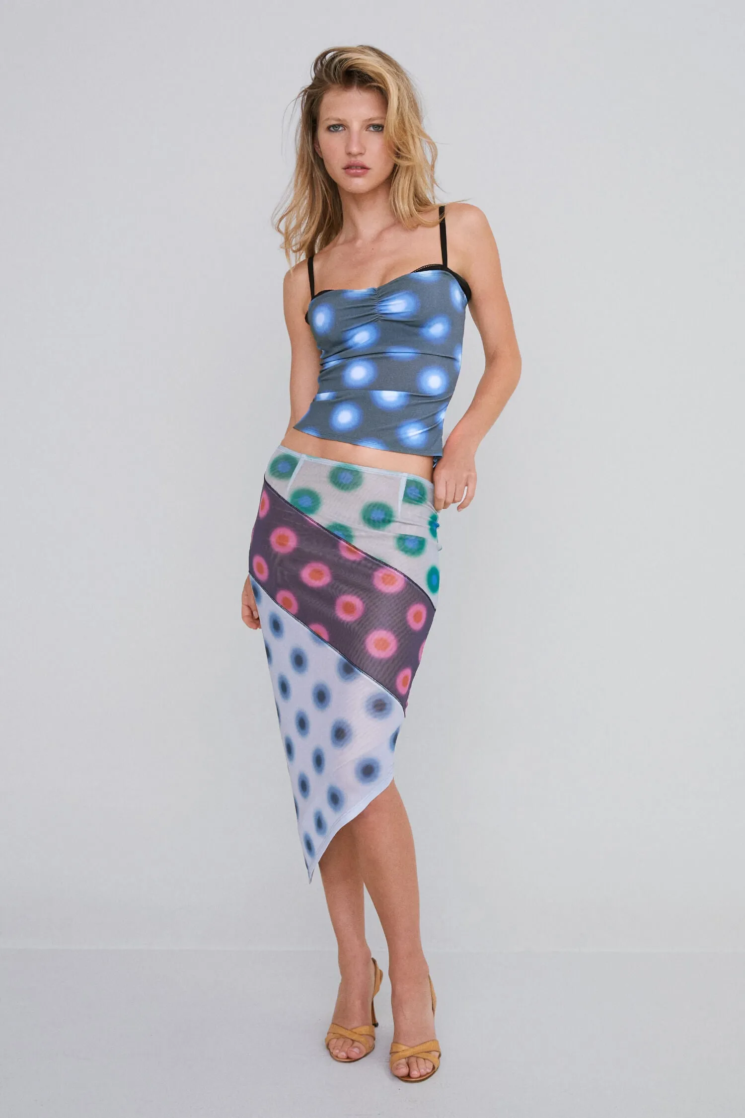 VERO SKIRT - POLKA DOT PATCHWORK