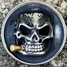 Vest Pin - Skull W/Cigar - PIN27