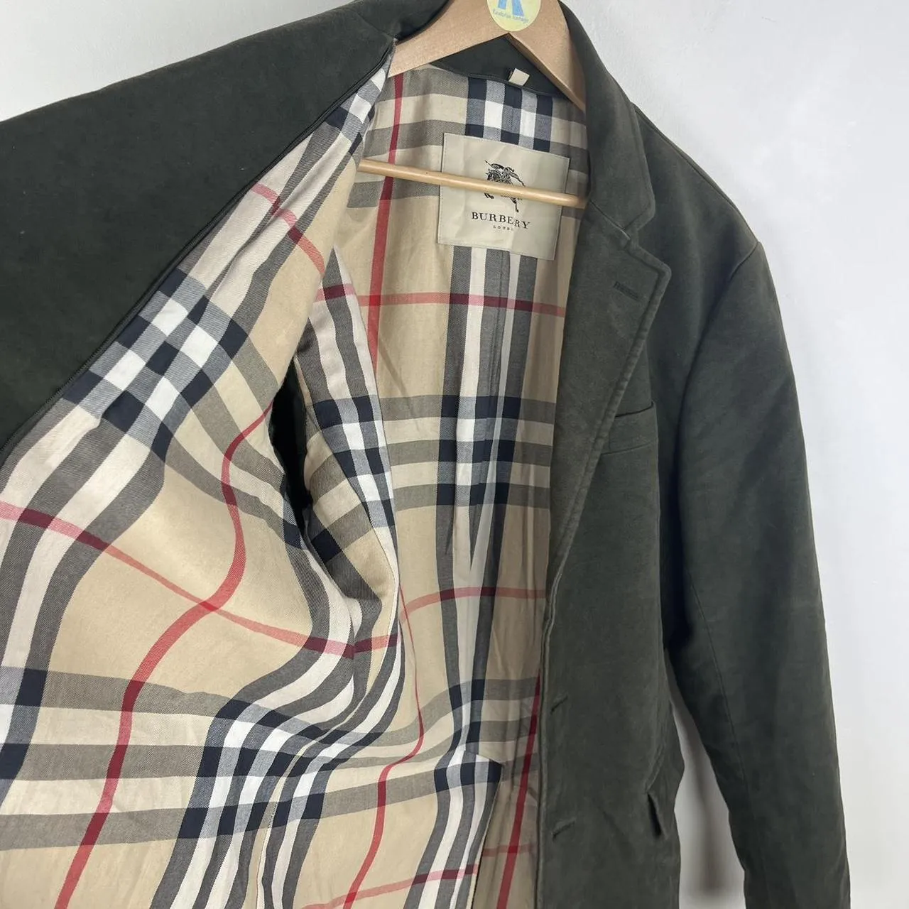 Vintage Burberry Jacket Moleskin Brown (Medium/Large)