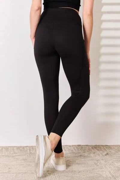 Zenana High Waist Wide Waistband Leggings